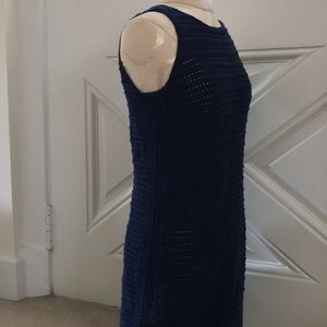 NWT Navy knit beach coverup or dress layer